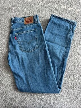 Levi's Low Pro Medium Blue Straight Leg Jeans